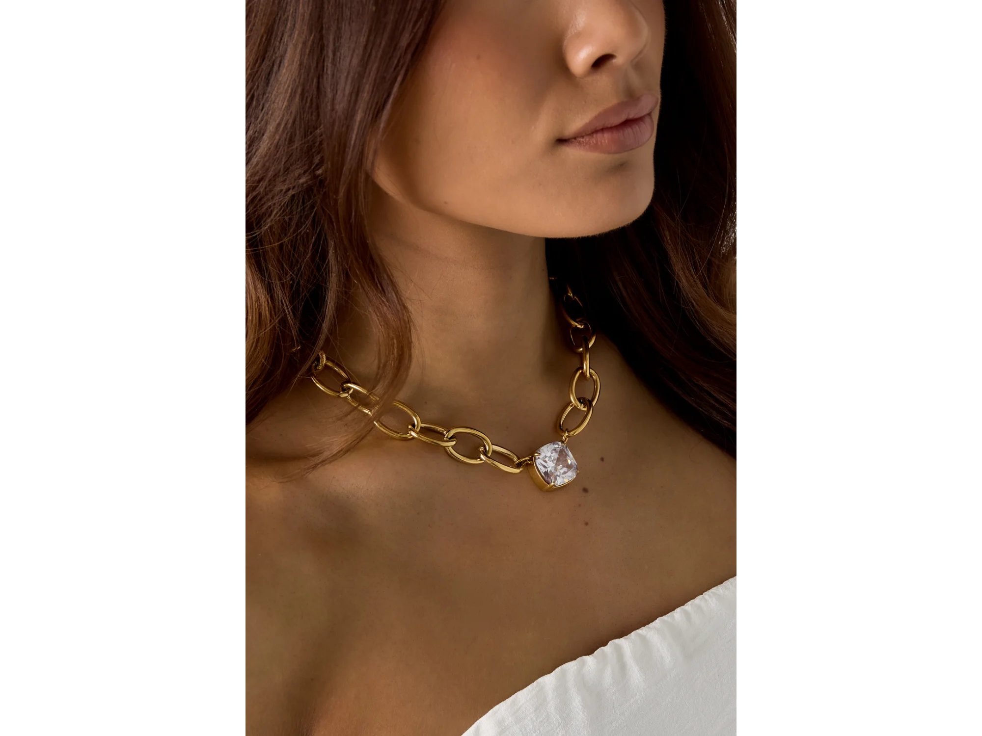 Schakelketting Met Statement Hanger