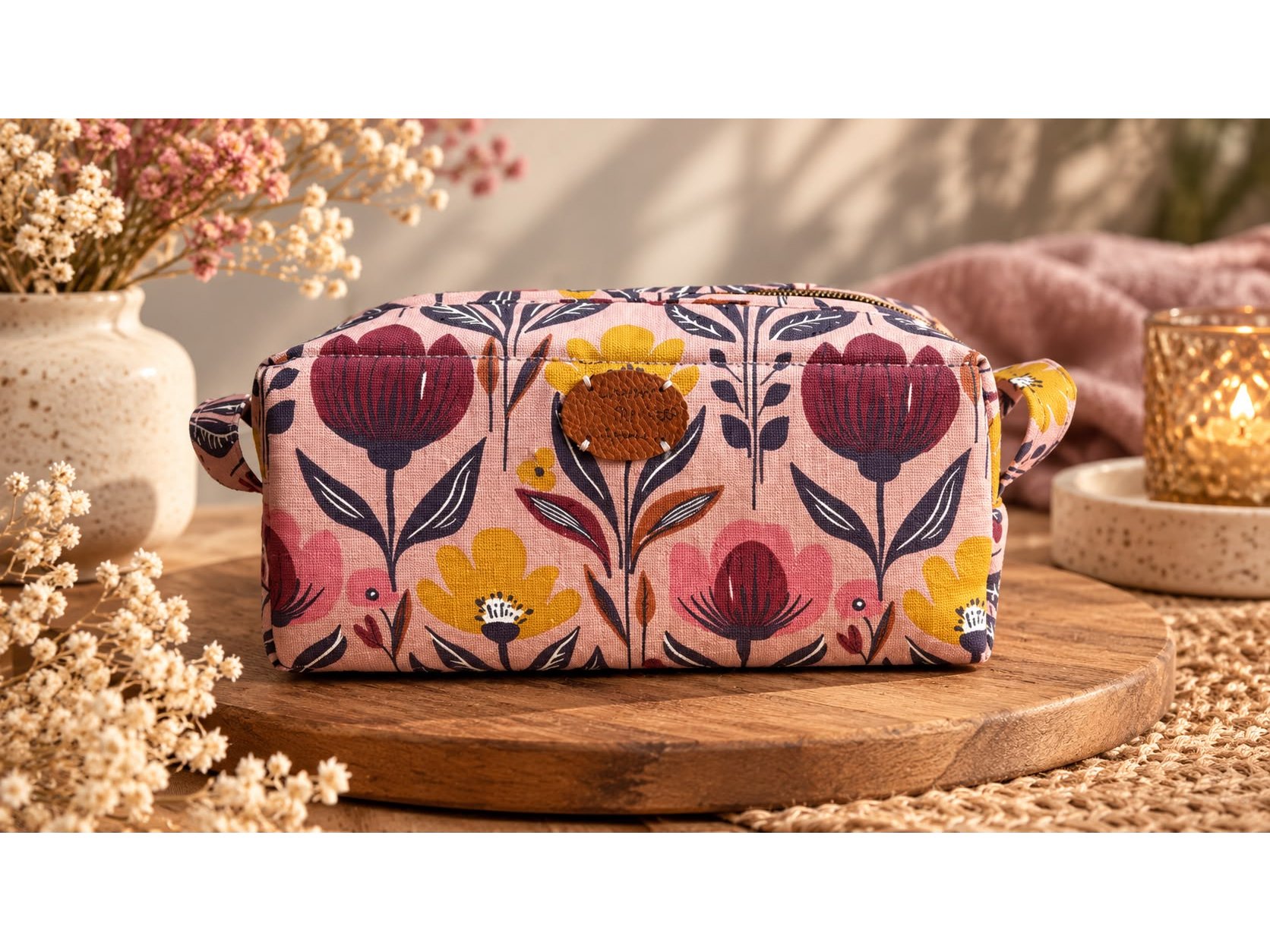 Rosalie Beauty Bag handmade